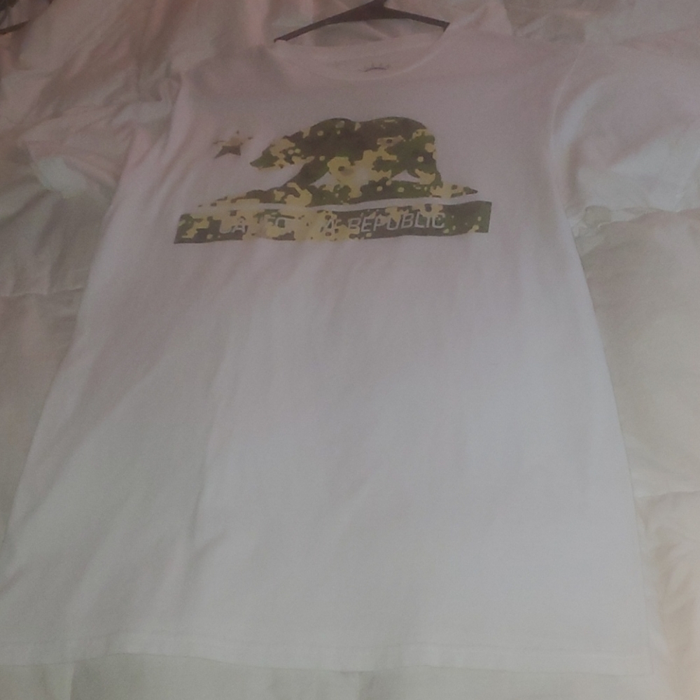 California Republic White Tee